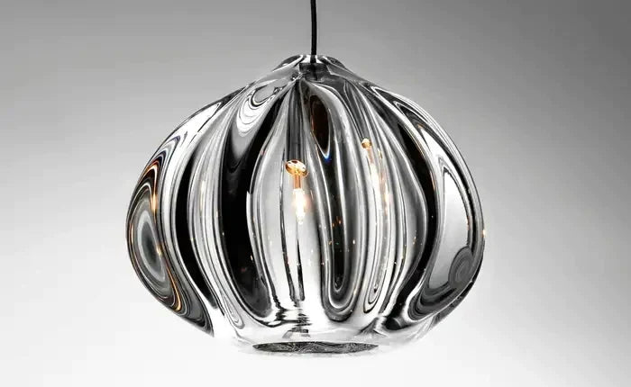 Modern Nordic Style Hand Blown Glass Pendant Crystal Chandelier For Dining Room/Living Room/Stairwell-10 Lights/D19.7"*H118.1"-Round-Black-Warm Light- - Manor Lights