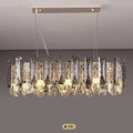 Modern Smoky Gray Crystal Chandelier Gleamy Light Fixture for Living/Dining Room/ Bedroom/ Home Office-Chandeliers-Jecanoli