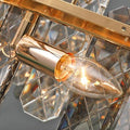 Modern Smoky Gray Crystal Chandelier Gleamy Light Fixture for Living/Dining Room/ Bedroom/ Home Office-Chandeliers-Jecanoli
