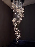 Modern Spiral Staircase Chandelier Ceiling Light Fixture for High Ceiling Living room/ Entryway - D 23.6