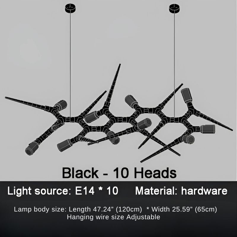 Modern Trendy Dining Room Lighting - 177” (L450cm)Warm light 3000KJecanoli