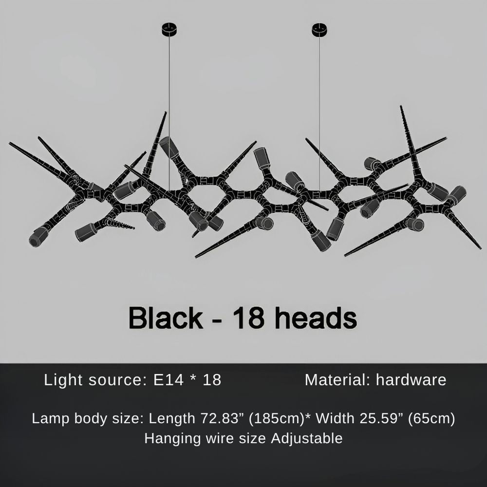 Modern Trendy Dining Room Lighting - 177” (L450cm)Warm light 3000KJecanoli