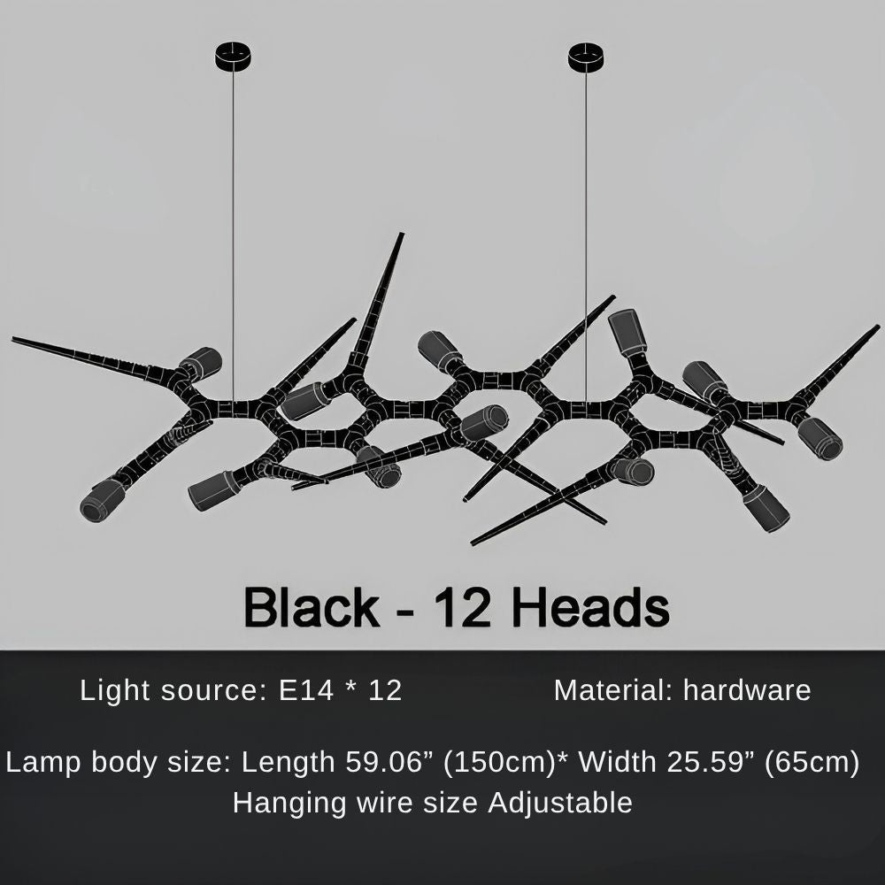 Modern Trendy Dining Room Lighting - 177” (L450cm)Warm light 3000KJecanoli