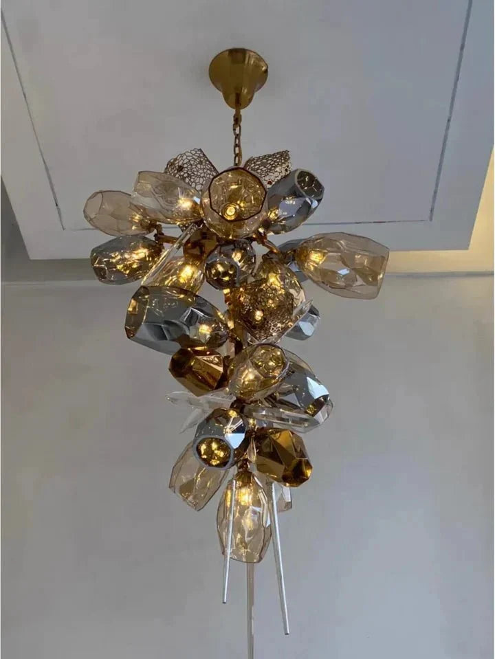 Modern Wine Glass Shape Chandelier Italian Light Luxury Light Fixture for Dining Room/Living Room-Chandeliers-Jecanoli
