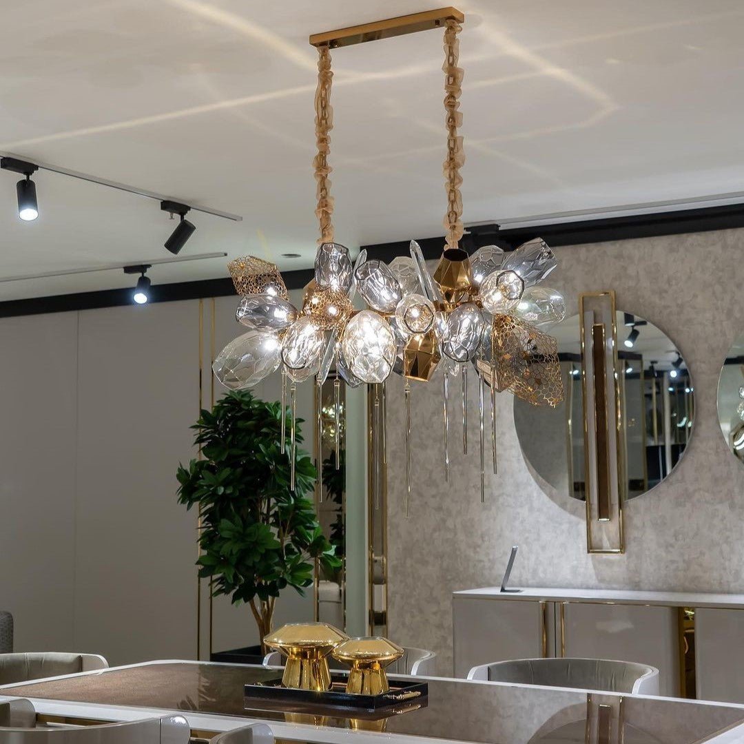 Modern Wine Glass Shape Chandelier Italian Light Luxury Light Fixture for Dining Room/Living Room-Chandeliers-Jecanoli