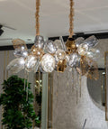 Modern Wine Glass Shape Chandelier Italian Light Luxury Light Fixture for Dining Room/Living Room-Chandeliers-Jecanoli