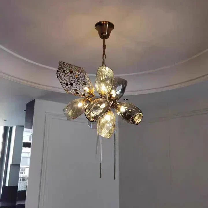 Modern Wine Glass Shape Chandelier Italian Light Luxury Light Fixture for Dining Room/Living Room-Chandeliers-Jecanoli
