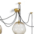 Molten Spider Small With Smoke Glass - Natural Brass + SmokeJecanoli
