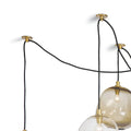 Molten Spider Small With Smoke Glass - Natural Brass + SmokeJecanoli