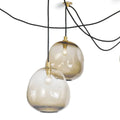 Molten Spider Small With Smoke Glass - Natural Brass + SmokeJecanoli