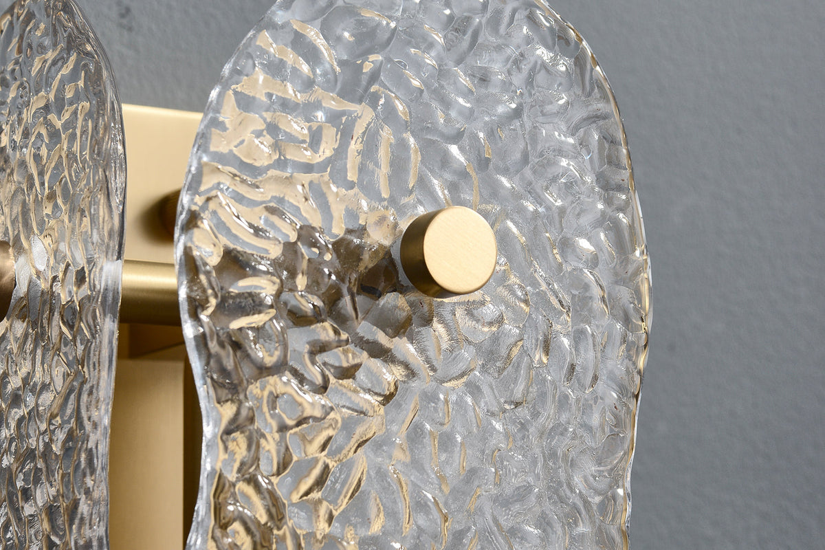 Ice Sculpture Glass Wall Sconce-wall sconce for bedroom,wall sconce for dining roo-Jecanoli