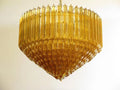Murana Glass Chandelier – Amber - Brass - Jecanoli