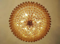 Murana Glass Chandelier – Amber - Brass - Jecanoli