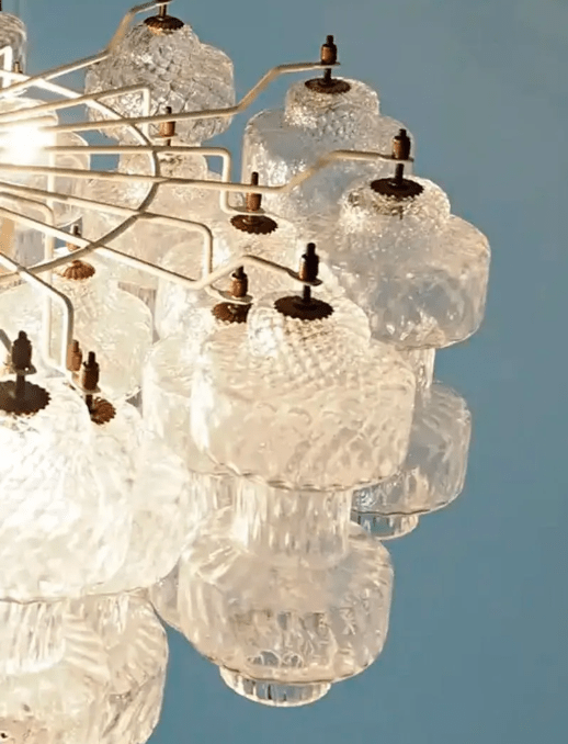 Murano Chandelier – 37 glasses- Transparent - Jecanoli