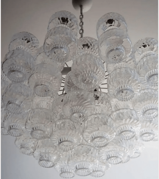 Murano Chandelier – 37 glasses- Transparent - Jecanoli