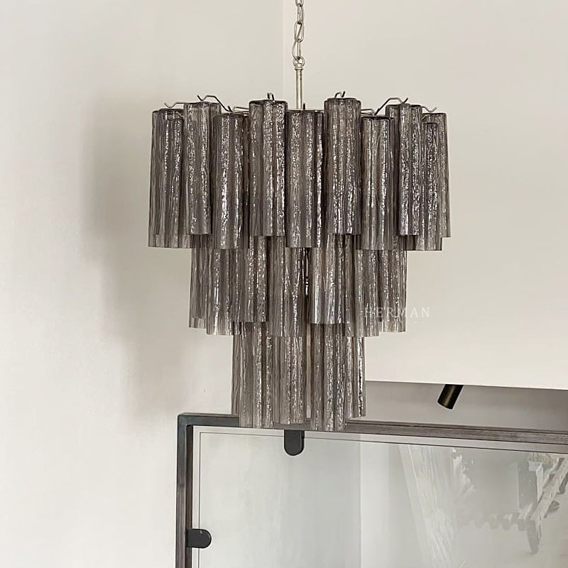 Murano Chandelier – 48 tubes – Smoked - Jecanoli
