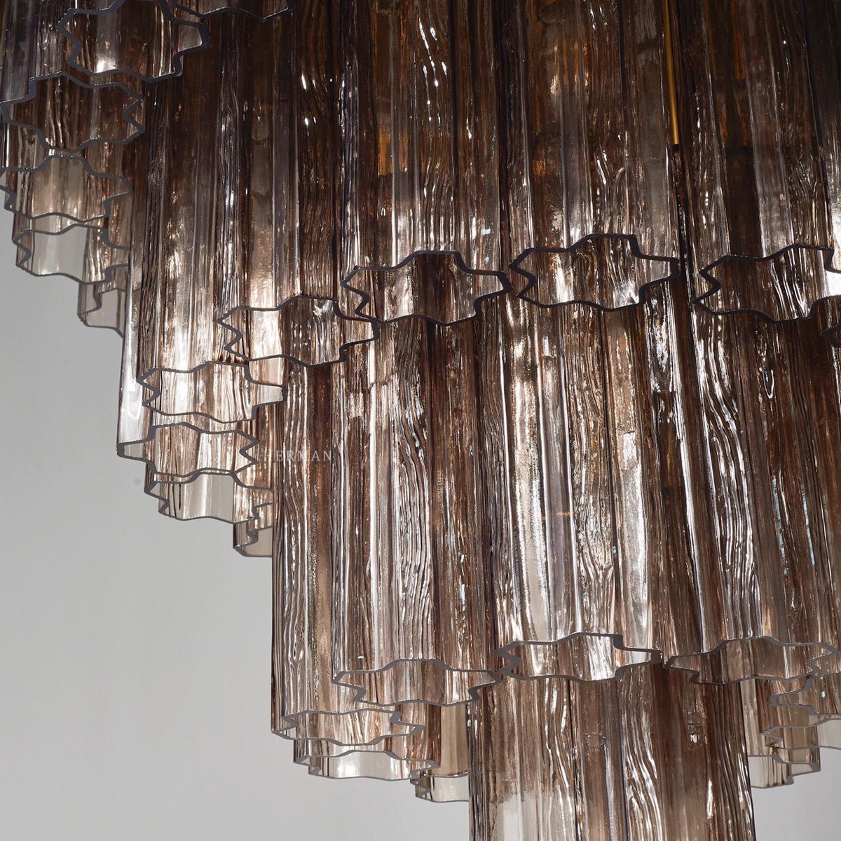 Murano Chandelier – 48 tubes – Smoked - Jecanoli