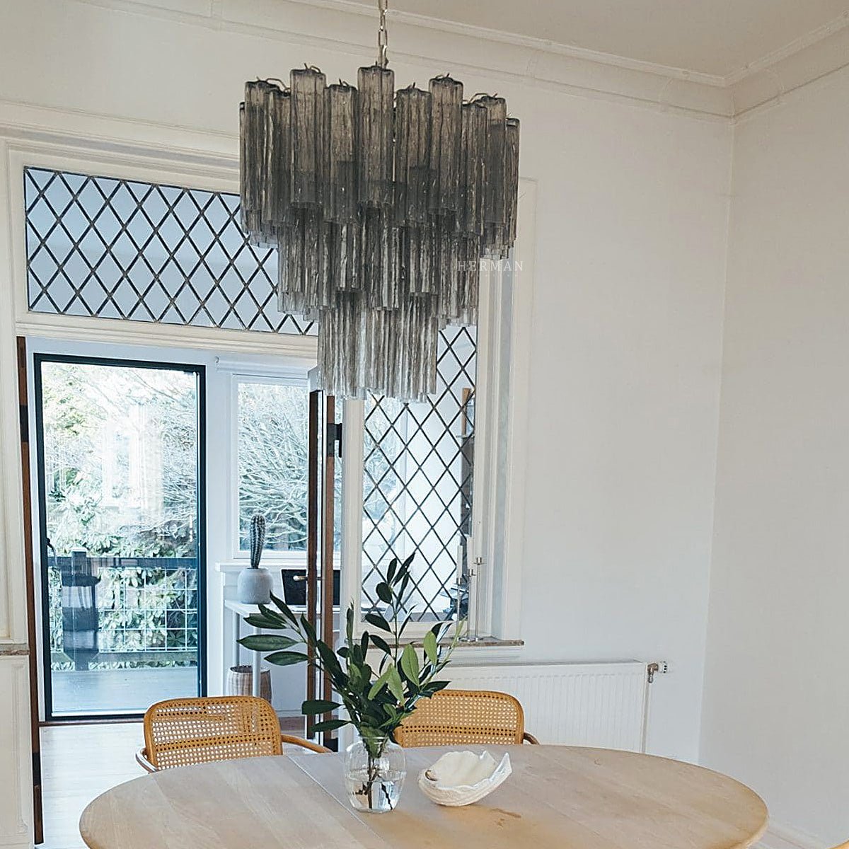 Murano Chandelier – 48 tubes – Smoked - Jecanoli