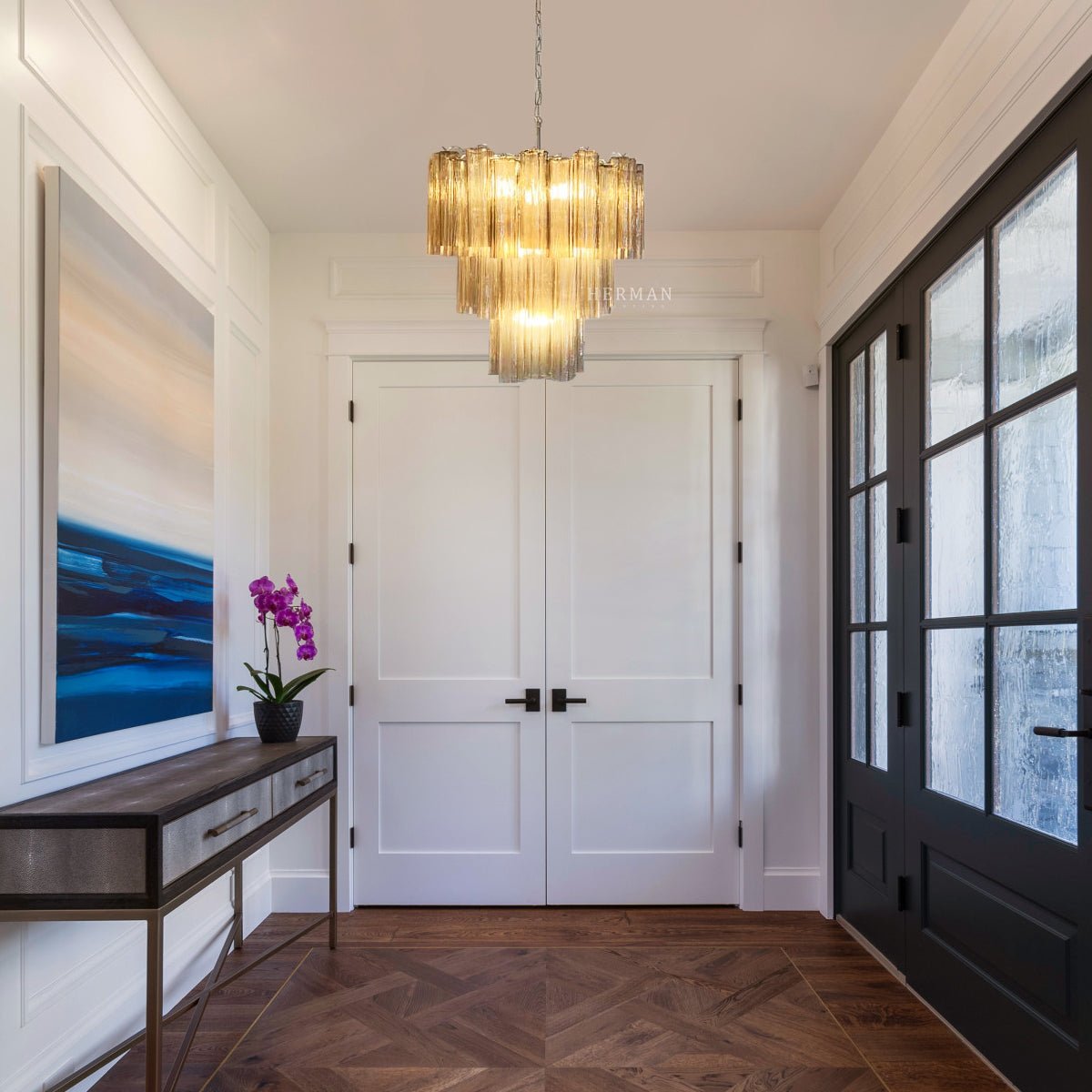 Murano Chandelier – 48 tubes – Smoked - Jecanoli