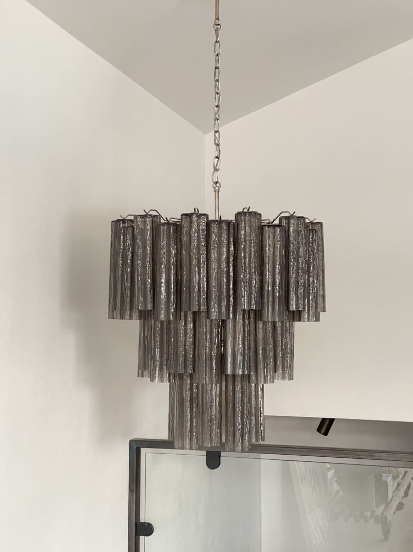 Murano Chandelier – 48 tubes – Smoked - Jecanoli