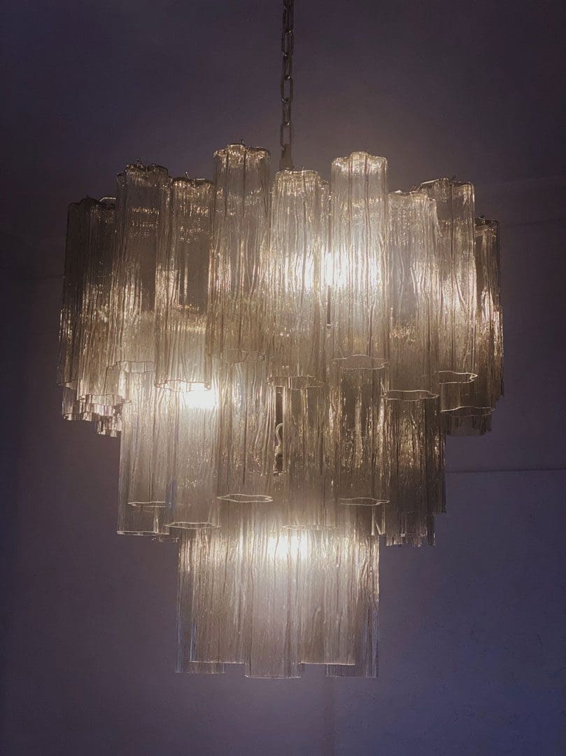 Murano Chandelier – 48 tubes – Smoked - Jecanoli
