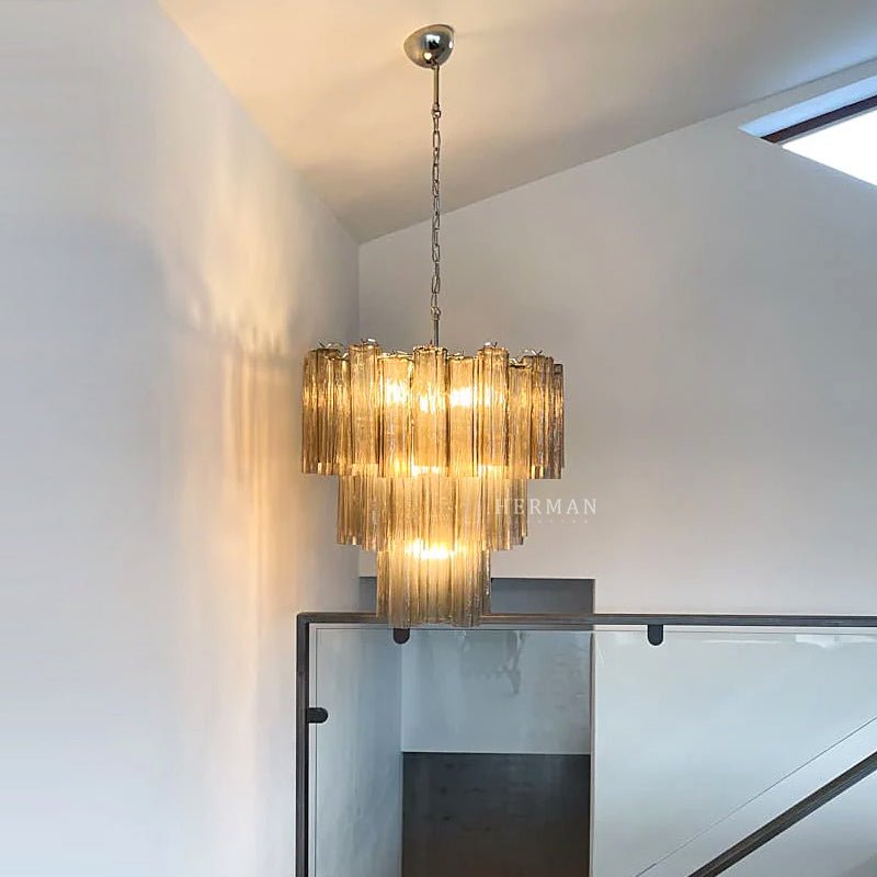 Murano Chandelier – 48 tubes – Smoked - Jecanoli
