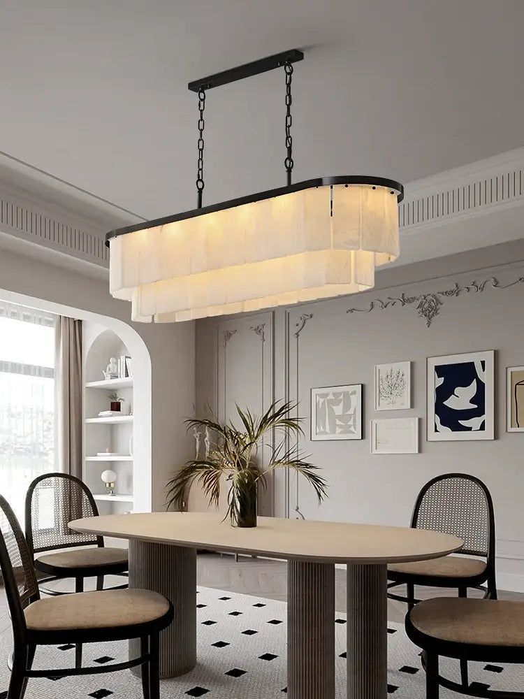 Natural Alabaster Chandelier