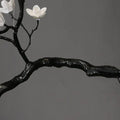 Noir Magnolia Branch & Porcelain Bloom Chandelier - Jecanoli