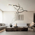 Noir Magnolia Branch & Porcelain Bloom Chandelier - Jecanoli