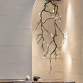 Noir Twisted Branch & Porcelain Bloom Candelabrum Chandelier - Jecanoli