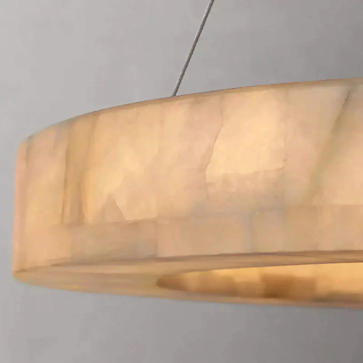 OLYRA 3-TIER ROUND ALABASTER CHANDELIER 39" 47" 59"D-Jecanoli