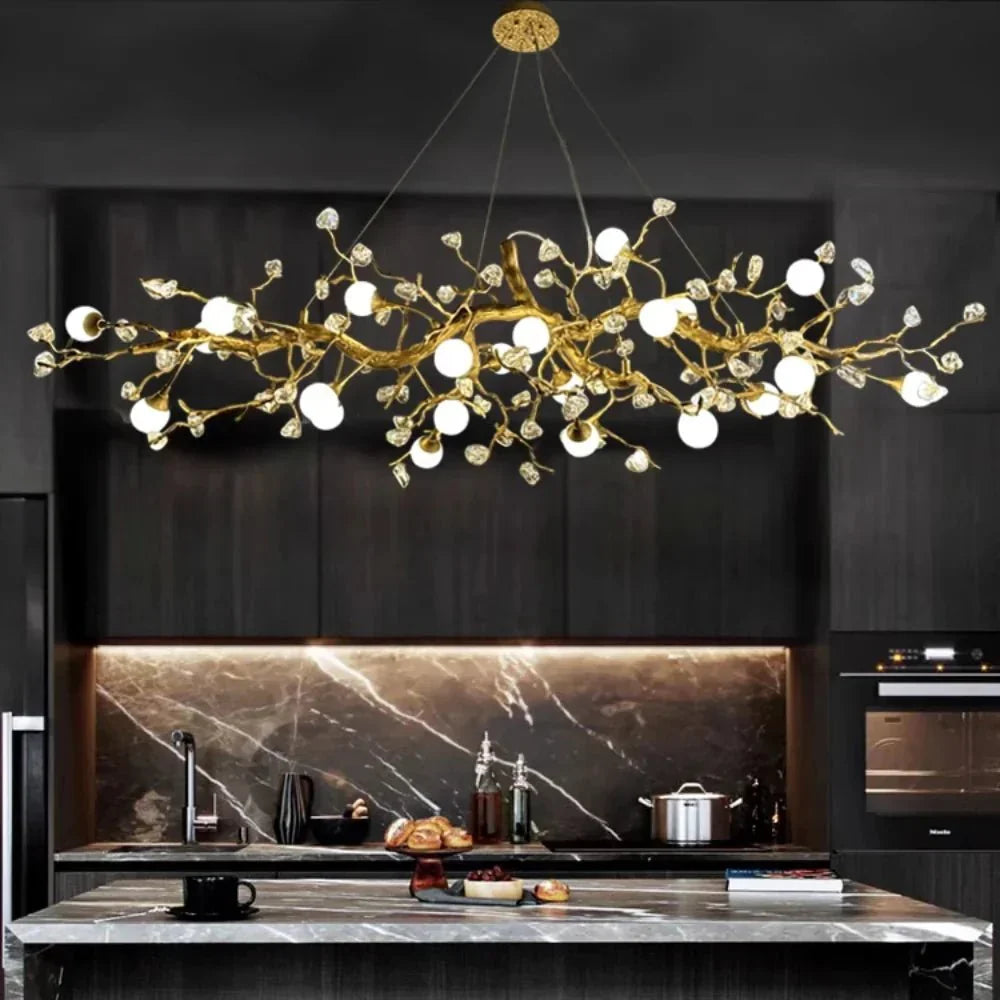 Orgi Statement Linear Branch Chandelier - Gold47.24"(120cm)Warm white 3000KMerlinlamps