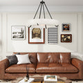 Orion Alabaster Chandelier - ∅ 33.5″ x H 31.5″BlackWarm LightJecanoli