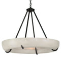 Orion Alabaster Chandelier - ∅ 33.5″ x H 31.5″BlackWarm LightJecanoli