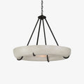 Orion Alabaster Chandelier - ∅ 33.5″ x H 31.5″BlackWarm LightJecanoli