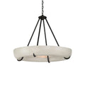 Orion Alabaster Chandelier - ∅ 33.5″ x H 31.5″BlackWarm LightJecanoli