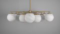 Orion Oval Flush Mount Base Chandelier Ø47.8″-NORMAL-Jecanoli