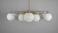 Orion Oval Flush Mount Base Chandelier Ø47.8″-NORMAL-Jecanoli