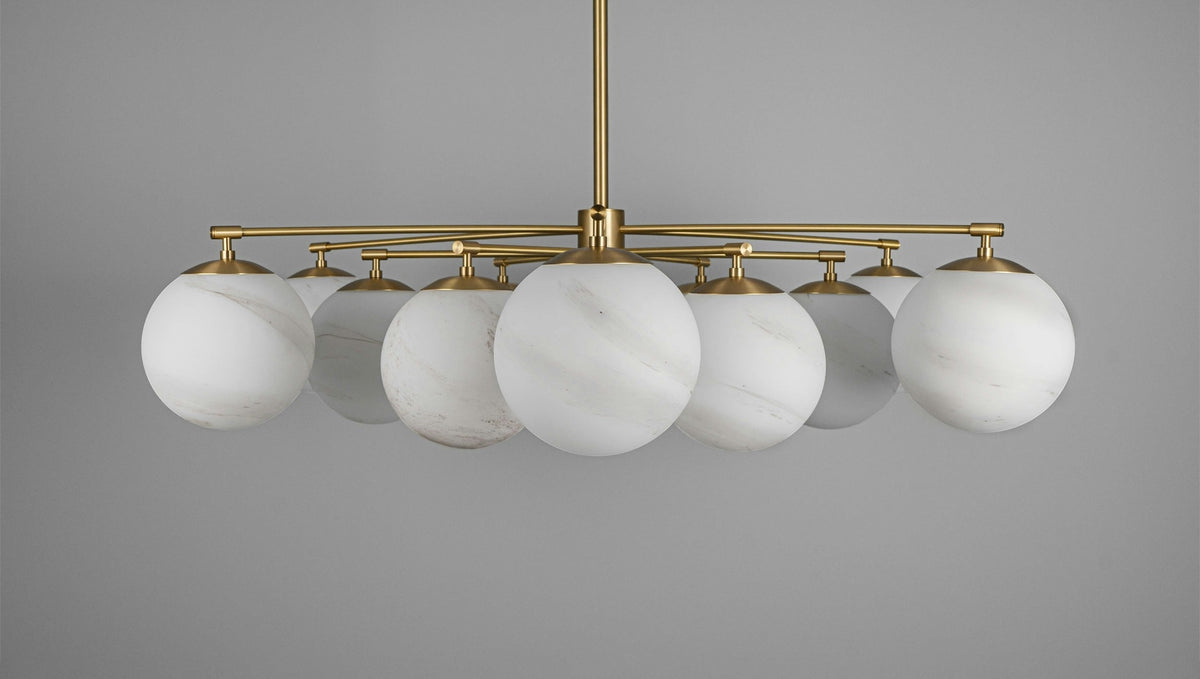 Orion Oval Flush Mount Base Chandelier Ø47.8″-NORMAL-Jecanoli