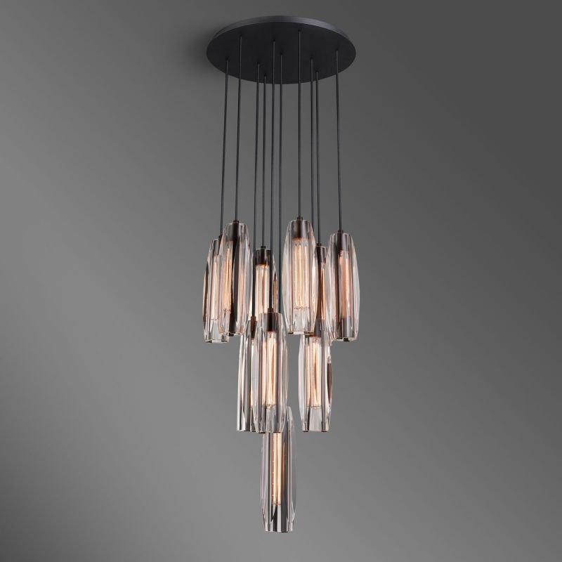 Osleride 10 Light Circular Chandelier - - Jecanoli