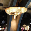 Oversized Art Fashion Spiral Tassel Aluminum Chain Chandelier for Living Room/Foyer - Black NickelD23.6