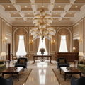 Palmera Brass Crystal Chandelier - ∅37.4″ x H 41.7″Brass & ClearJecanoli