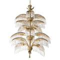 Palmera Brass Crystal Chandelier - ∅37.4″ x H 41.7″Brass & ClearJecanoli
