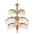 Palmera Brass Crystal Chandelier - ∅37.4″ x H 41.7″Brass & ClearJecanoli