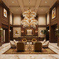 Palmera Brass Crystal Chandelier - ∅37.4″ x H 41.7″Brass & ClearJecanoli