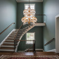 Palmera Brass Crystal Chandelier - ∅37.4″ x H 41.7″Brass & ClearJecanoli