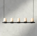 Pauillac Fabric Shade Linear Chandelier 49