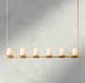 Pauillac Fabric Shade Linear Chandelier 49