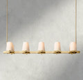 Pauillac Fabric Shade Linear Chandelier 49