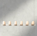 Pauillac Fabric Shade Linear Chandelier 49